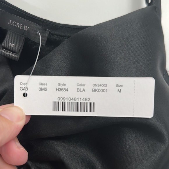 J. Crew Bow black tank top size M NWT - Picture 5 of 5